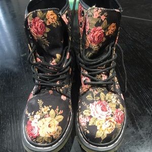 Dr. Martens floral boots